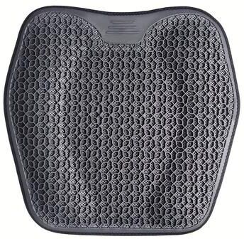 Uplift Essentials Enhanced Double Layer Honeycomb Gel Cushion XL Ergonomic Support For Total Comfort gray