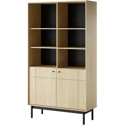 BÜCHERREGAL GIAPPONESE 104x39x185 cm, Regal Eichefarben