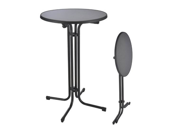 Haushalt International Stehtisch Bistro-Stehtisch aus Stahl, anthrazit Maße: ca. Ø 70 x H 110cm (1-St)