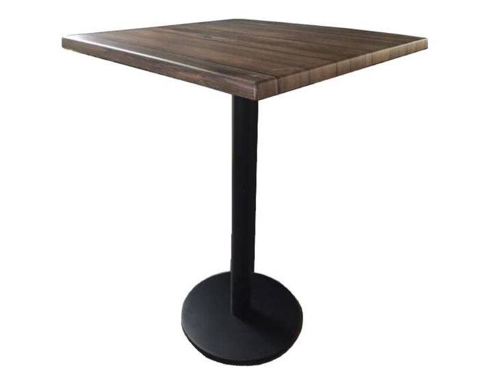 Table haute carrée en bois oakland