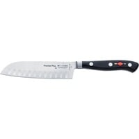 Premier Eurasia Santoku Kullenschliff, 18cm, Messer schwarz/silber