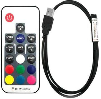 United Smart RF LED Strip Dimmer Controller With Timer Remote For Single Color Lights jhx 017