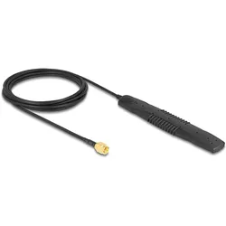 Delock 5G LTE, WLAN Antenne SMA Stecker 2,5 dBi omnidirektional starr schwarz Klebemontage (5G, GSM, WLAN), Netzwerkantenne