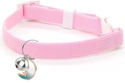 Uplift Picks Lightweight Stretch Safety Cat Collar For Kittens Small Cats Puppies And Everyday Pet Comfort Wear pink 16 25 Cm