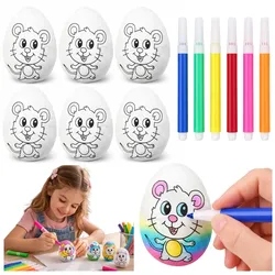 Styropor-Ostereier zum Bemalen Marker Marker Maus 6 Stk