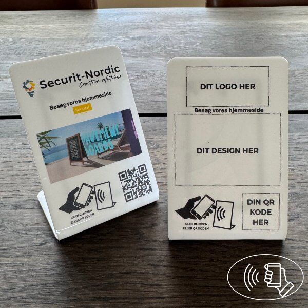 Securit Bordskilt Med Chip, Eget Logo Og Design, Lille