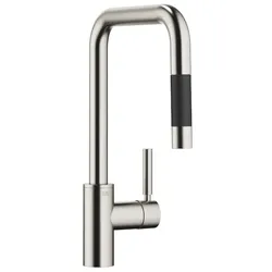 Dornbracht Einhebelmischer Pull-down mit Brausefunktion META SQUARE 33870861 Platin gebürstet 33870861-06