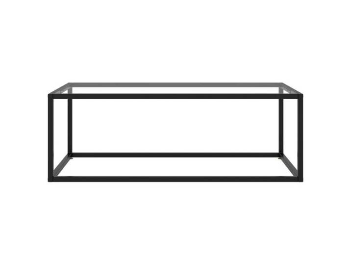 Star Market® Table basse Magnifique Table à thé - Table de salon Table Café noire avec verre trempé 100x50x35 cm #17741