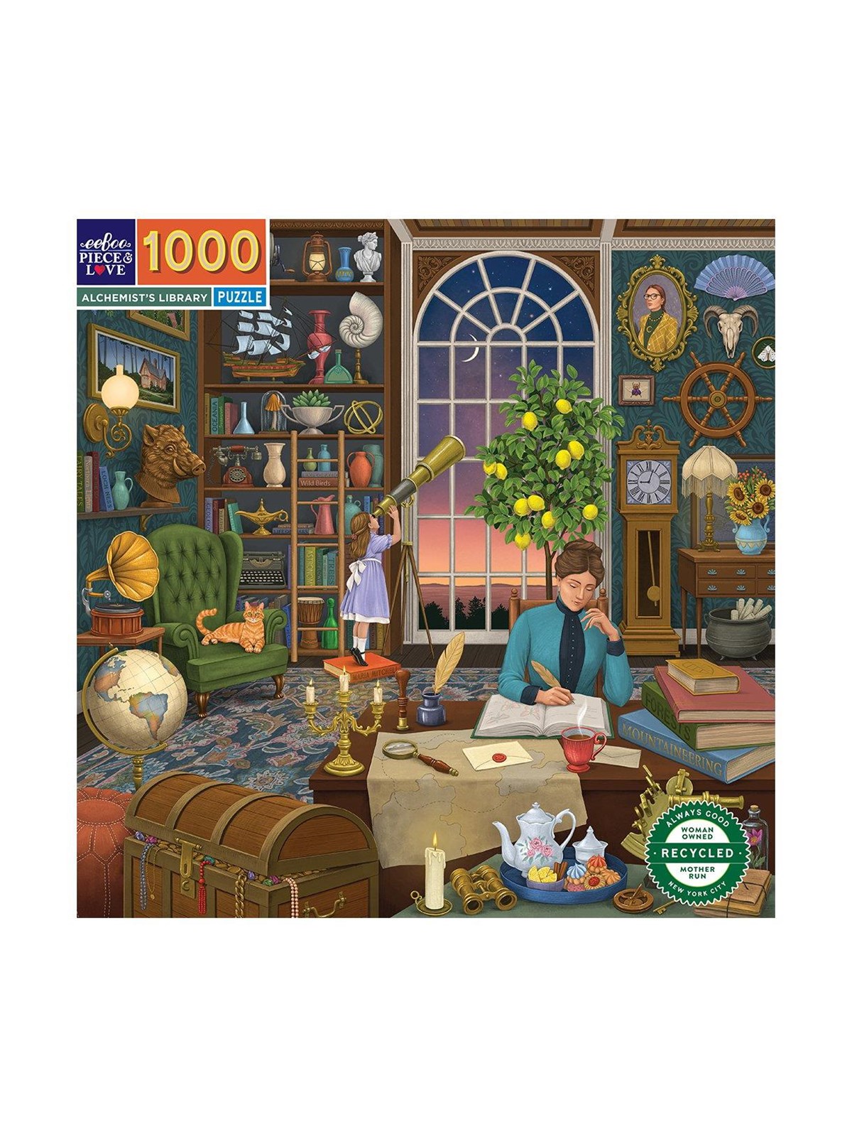 eeBoo Puzzle 1000 pcs - Alchemist's Library