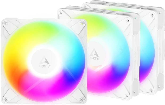 ARCTIC P14 Pro Reverse A-RGB White 3-Pack