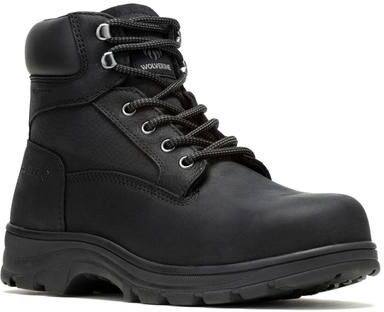 "Wolverine Carlsbad Waterproof 6"" Steel Toe Boot - Mens 7 Black Boot EW"