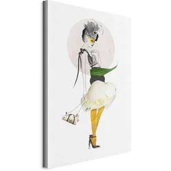 Leinwandbild Yellow stocking Mutlicolor