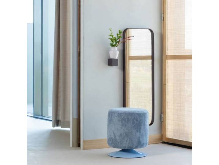 WOOOD houten wand spiegel Doutzen (110x40x5 cm) - bordeauxrood
