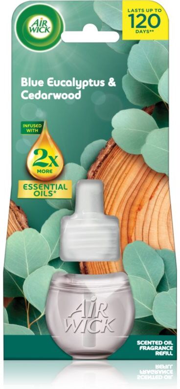 Air Wick Essential Oils Blue Eucalyptus&Cedarwood recharge de diffuseur électrique 19 ml