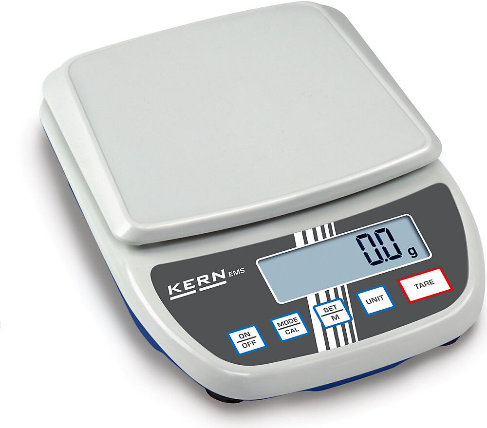 Kompaktwaage, für Schul- und Lehrbetrieb, Wägebereich bis 12 kg, Ablesbarkeit 0,1 g, Wägeplatte 175 x 190 mm KERN