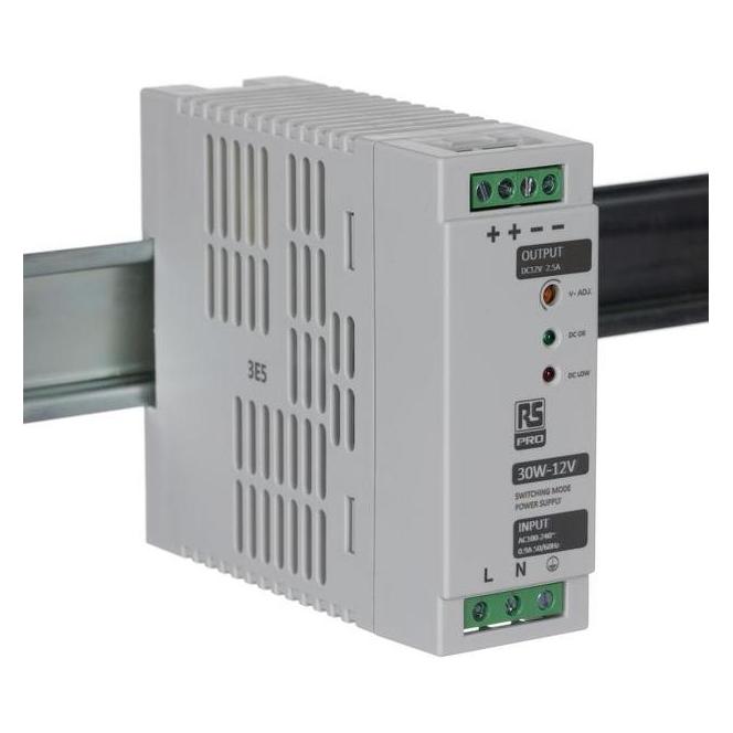 RS PRO Din Rail Power Supply, 30W, 12V Output (1368305)