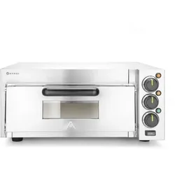 HENDI Pizzaofen kompakt, Silber, 230V/2000W, 580x560x(H)275mm