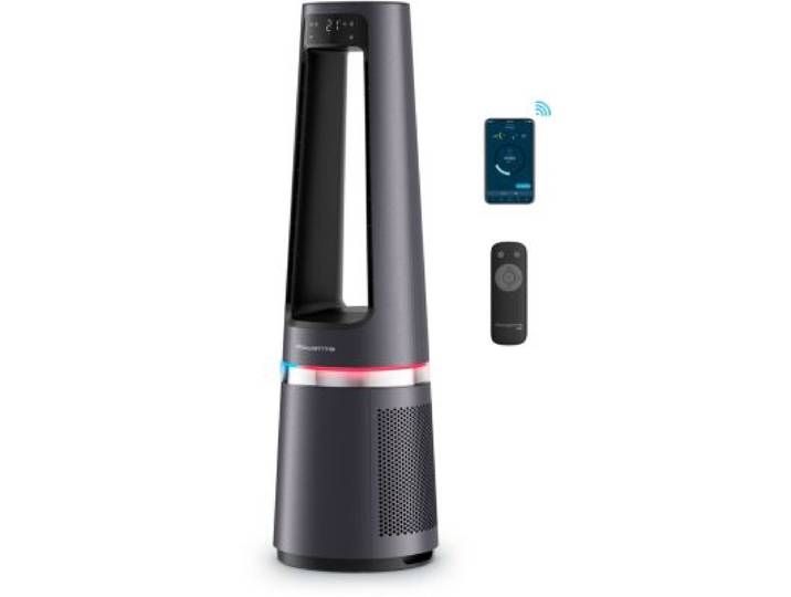 Rowenta - Purificateur D'air, Ventilateur, Chauffage Eclipse 3 En 1 Connect Qu5072f0