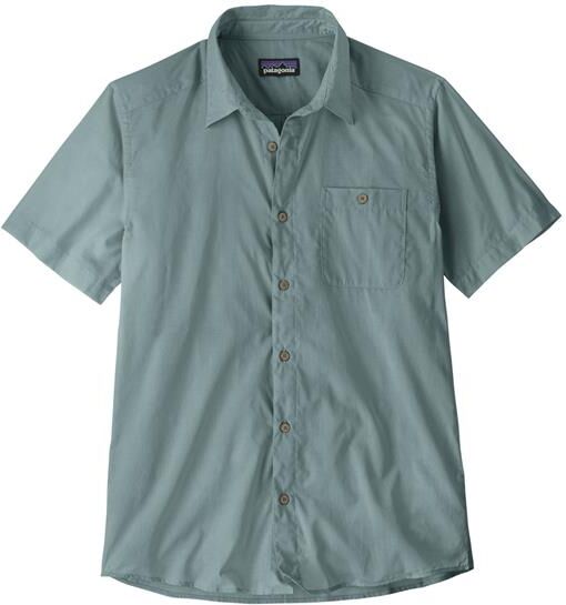 Patagonia Mens Sunrise Stream Shirt, Blue Sage L