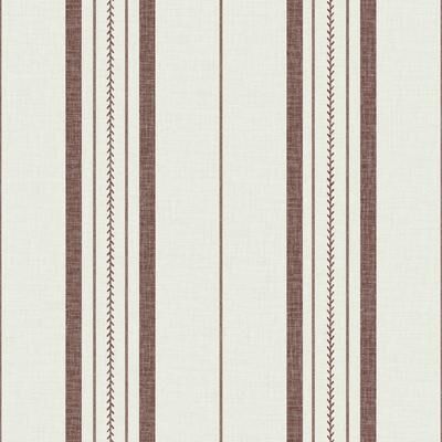 NuWallpaper Brownstone Boys Townhouse Stripe Maroon Peel and Stick Wallpaper - N/A