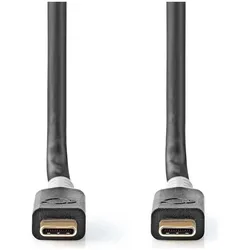 Nedis USB-C Kabel, 20Gbps, 100W PD, 2m (2 m, USB 4, 100 W), USB Kabel