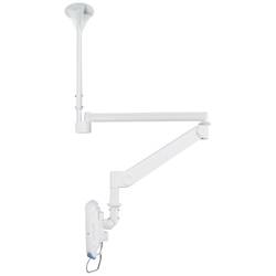 Neomounts Medical FPMA-HAC100HC Medical Monitor-Deckenhalterung 1 Display(s) 25,4 cm (10) - 81,3 cm (32) Weiß Höhenverstellbar, Neigbar, Schwenkbar