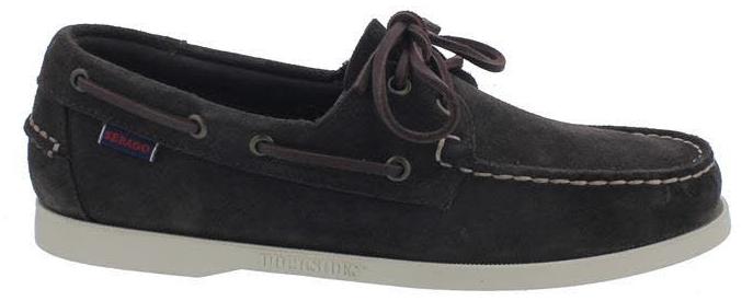 Sebago DOCKSIDES PORTLAND Flesh Out Men, Velour Leather, Moka 7111PTW-ABU 45