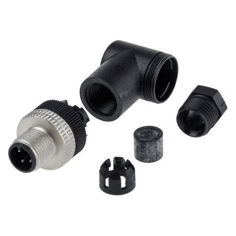 TE Sensors Anschlussstecker M12 4-polig abgewinkelt (XZCC12MCM40B)
