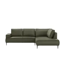 uno Ecksofa  Olmo ¦ grün ¦ Maße (cm): B: 275 H: 83 T: 195.0