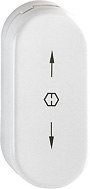 HOPPE FT-Verdeckrosette, oval, RH12, U26SV, schiebbare Abdeckung, verkehrsweiß beschichtet 1721504