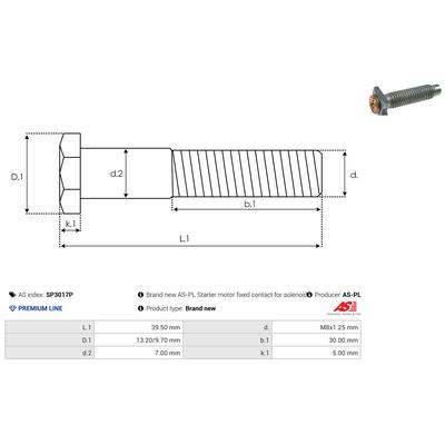 AS-PL Reparatursatz, Starter sp3017p