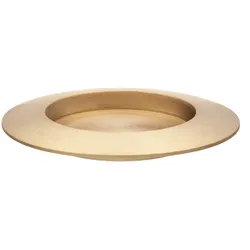 Kerzenhalter Messing Gold matt für Ø 50 mm Kerzen, Taufkerzen, Hochzeitkerzen, Anlasskerzen