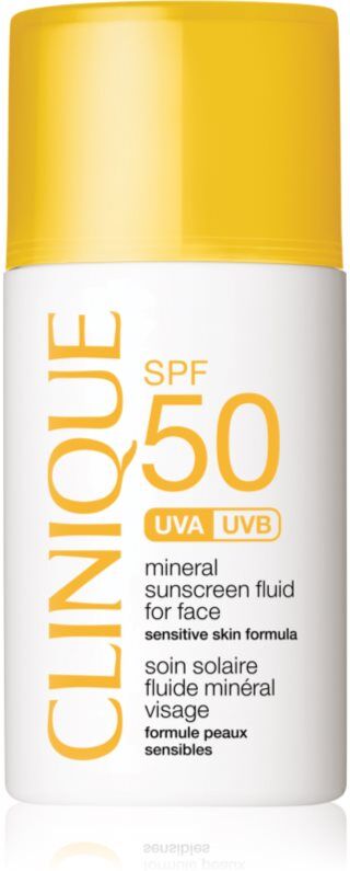 Clinique Sun SPF 50 Mineral Sunscreen Fluid For Face mineralisches Bräunungsfluid für das Gesicht SPF 50 30 ml
