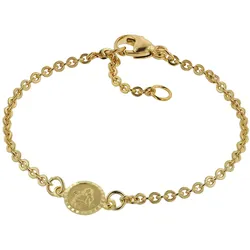 trendor 75090 Armband für Babys 333 Gold/8 Kt mit Engel-Plakette 14 cm