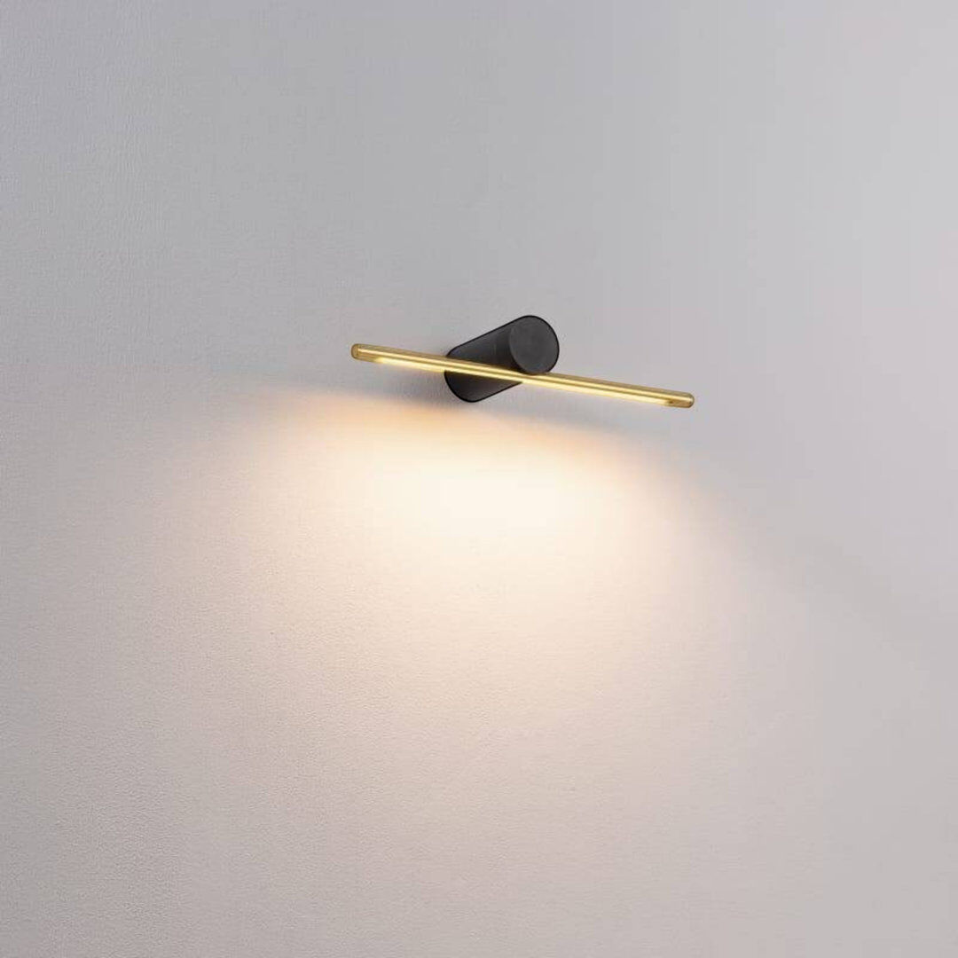 UltraBeam 6 Watt Picture Wall Light Fitting 3000k Warm White LED 500mm Wide Gold 12cm H X 50cm W X 12cm D