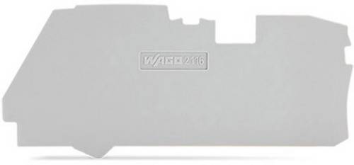 WAGO 2116-1291 Abschluss Zwischenplatte Grau 100St.