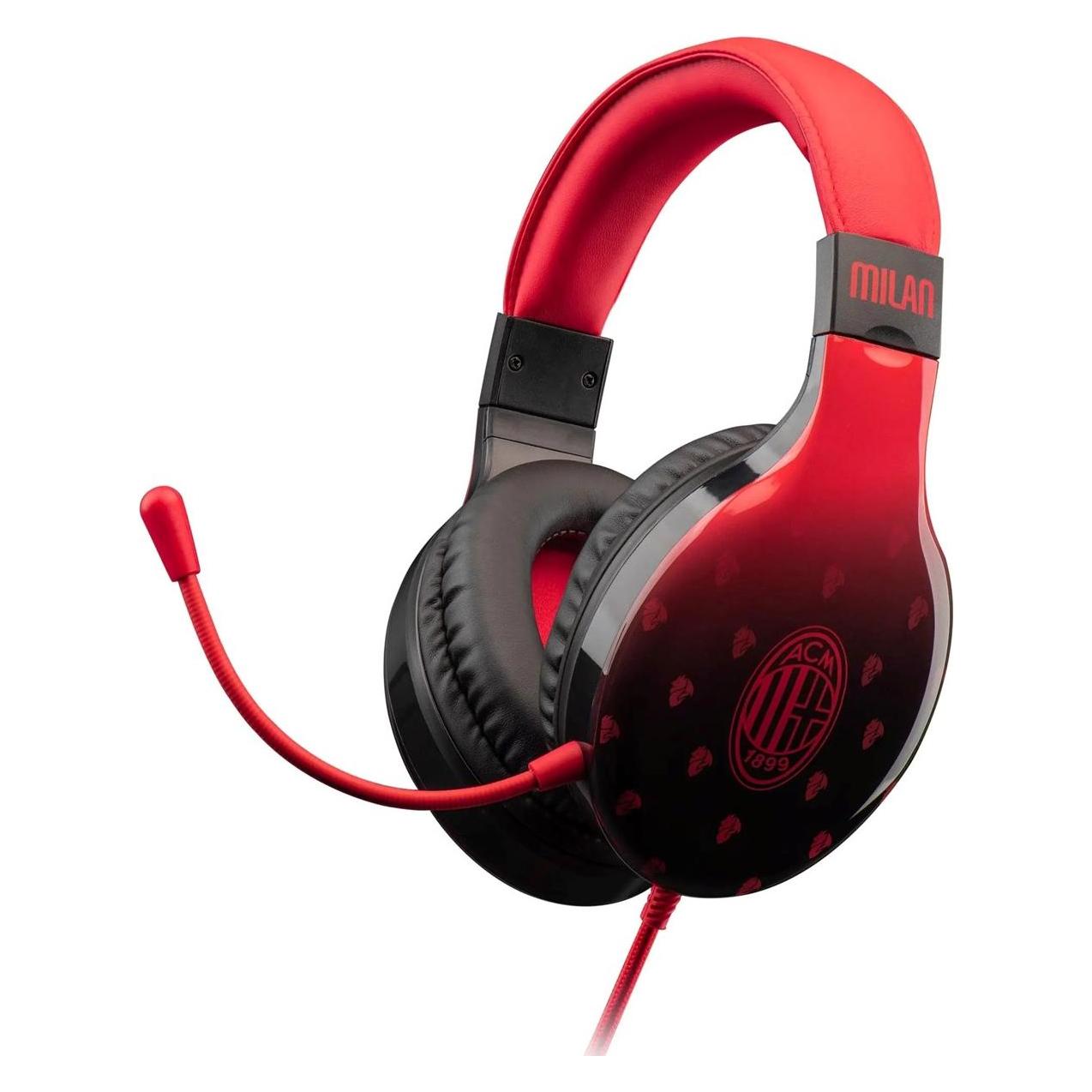 Qubick Cuffie Gaming Acmu0209 Multipiattaforma Edizione Milan (Kabelgebunden) (58506)