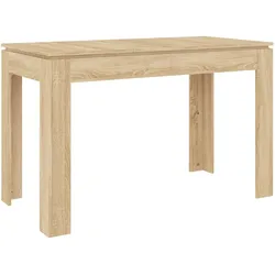 vidaXL Esstisch Sonoma-Eiche 120x60x76 cm Holzwerkstoff