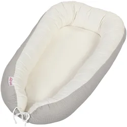 babybay® Kuschelnestchen Waffelpiqué 50x90 cm, grau