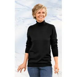 Baumwoll-Pullover in schwarz in Größe 44/46 von DW-Shop, Schwarz, 44/46