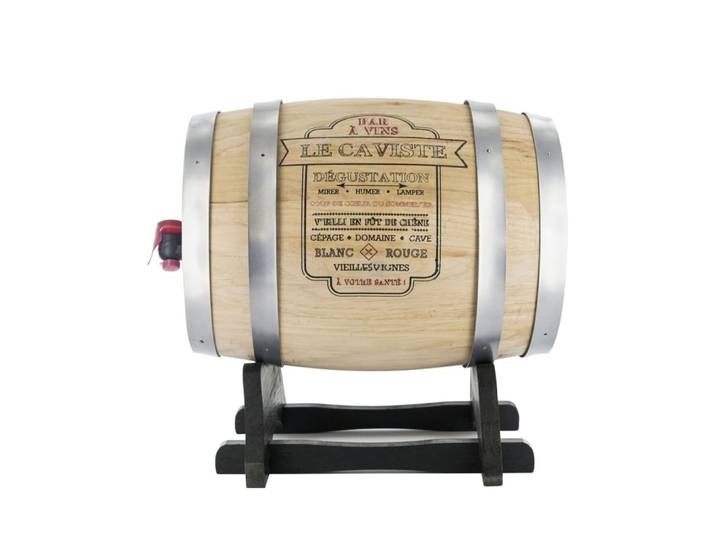 Tonneau distributeur à vin bistrot 3 l gris