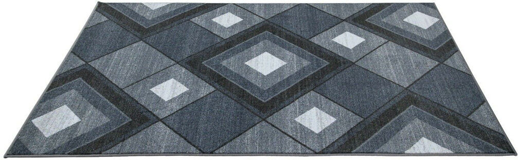 17 Stories Gibert Geometric Flokati Area Rug Gray Rectangle 80 x 150cm