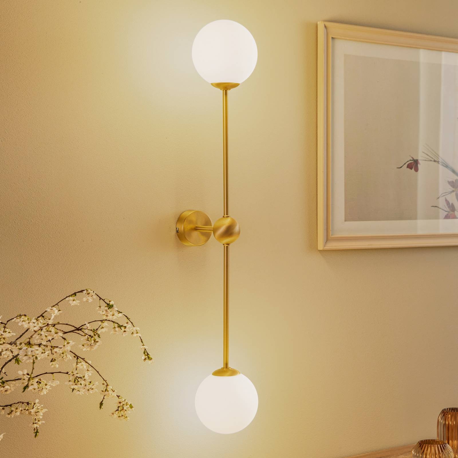 Aldex Wandlamp Alison, Modern, Messing / Goud, Metaal