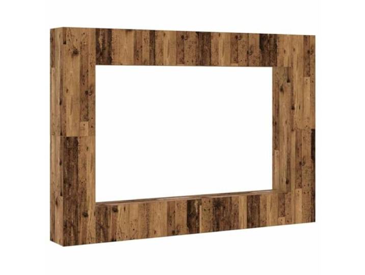 Roanoer 8-TLG. TV-Schrank Set Wandmontage Altholz-Optik Holzwerkstoff Flexibles 8-teiliges Hängeboard-Set für Wohnzimmer, bietet reichlich Stauraum bei platzsparender Wandbefestigung.