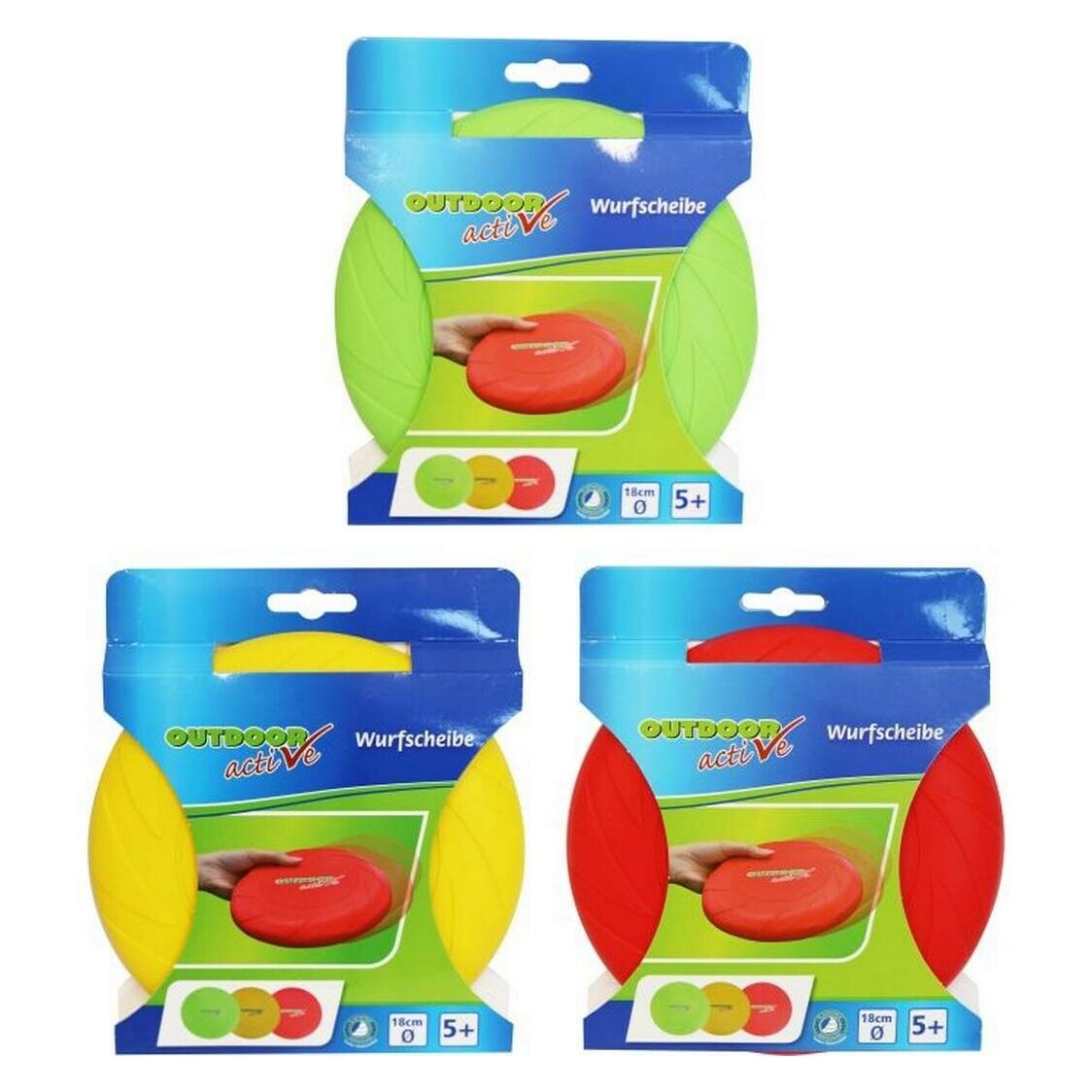 Outdoor Active OA Wurfscheibe #18cm, 3-fach sortiert (74620655)