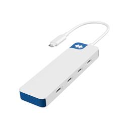 Hyper® HyperDrive Flex 4 Dockingstation USB-C Hub weiß/blau HD5201BUGL