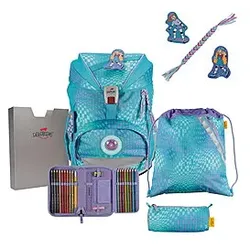 DerDieDas ErgoFlex Exklusiv LED Active Schulrucksack-Set