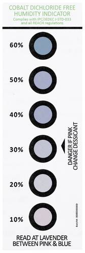 Antistat 309-0072 ESD Luftfeuchtigkeitsindikator-Karte 200St.