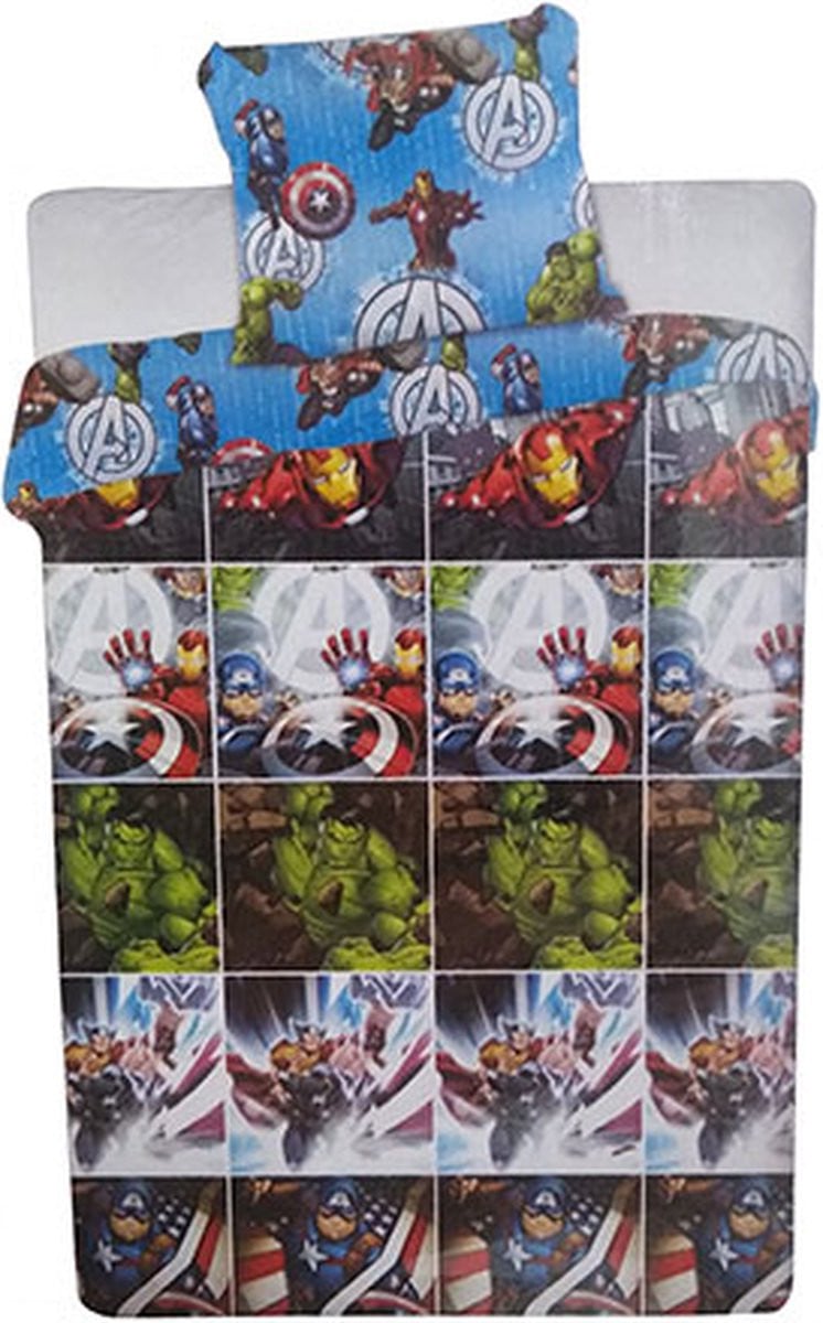 Marvel Avengers Dekbedovertrek voor volwassenen - 135 x 200 cm