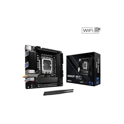 ASROCK Mainboard "B860I WiFi", schwarz, B:21cm H:5,6cm T:27,4cm, Mainboards